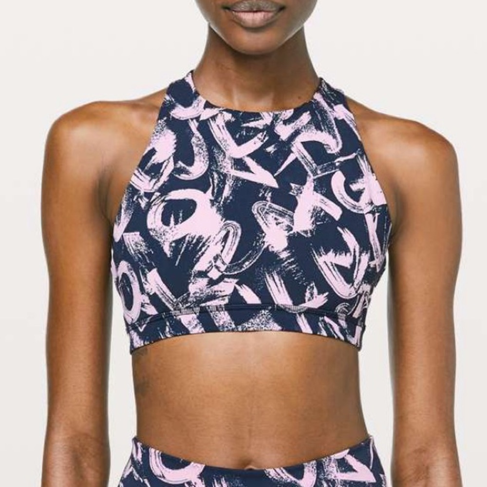 lululemon Free To Be Serene Bra High Neck Sz 8